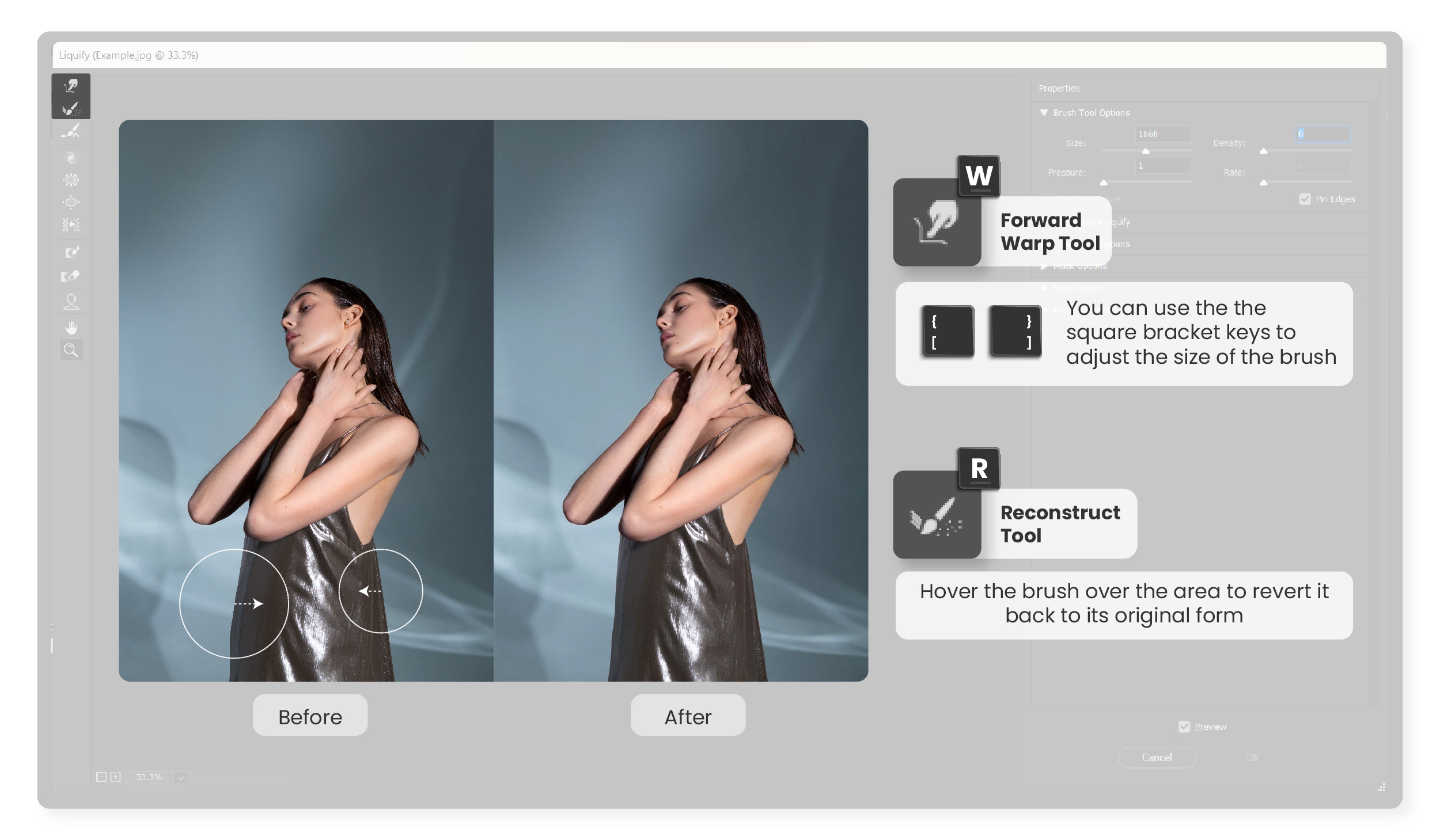 Navigating Liquify Tool in Photoshop: A Comprehensive Guide