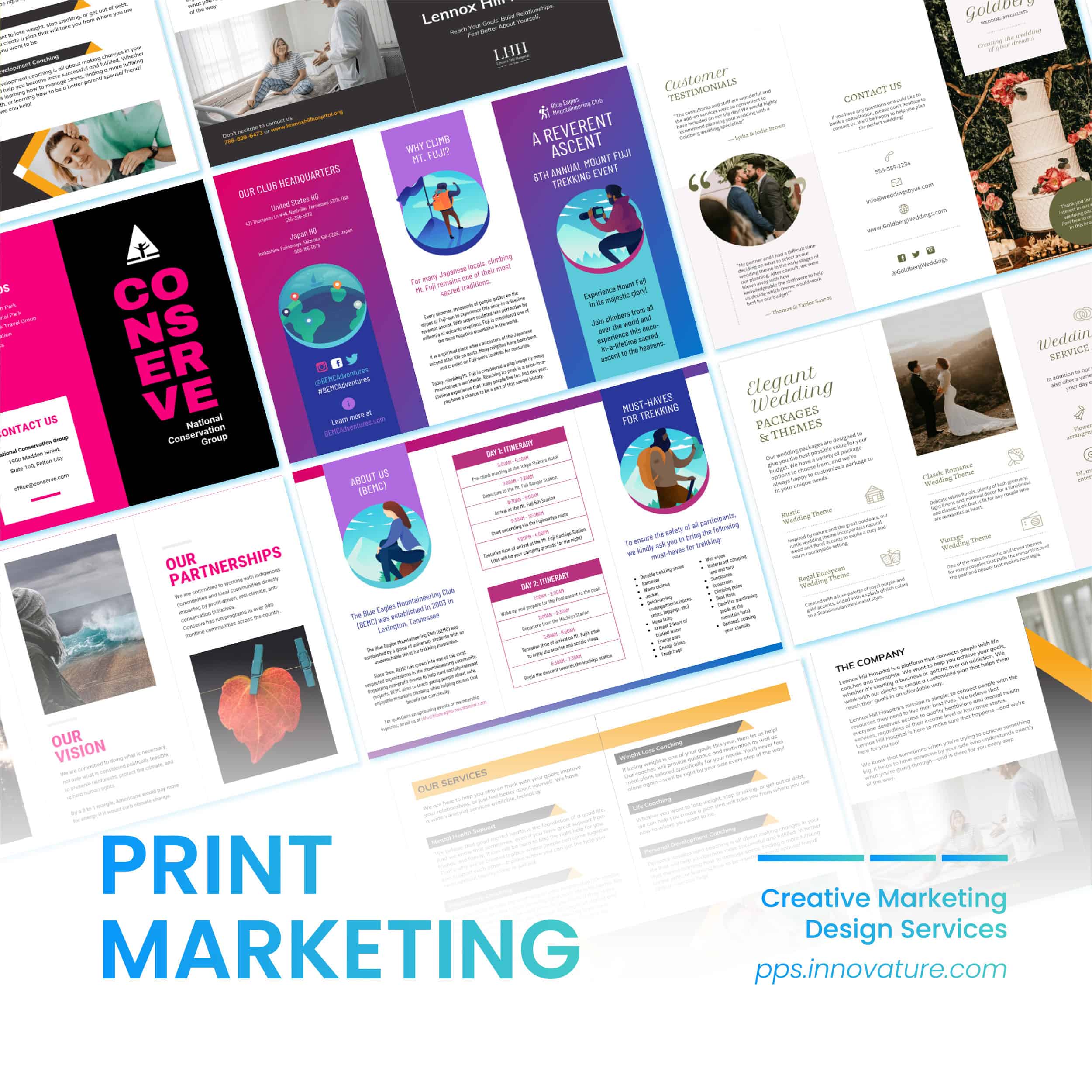 Marketing design service - print marketing