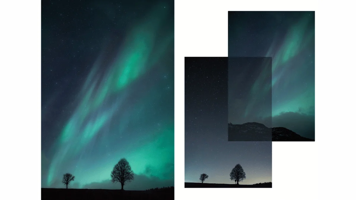 A composite photo can be a combination of different landscapes