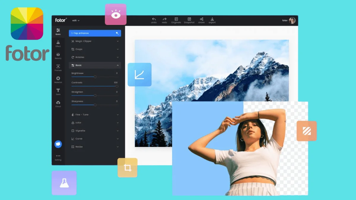 Fotor stands out for its wide compatibility with various formats