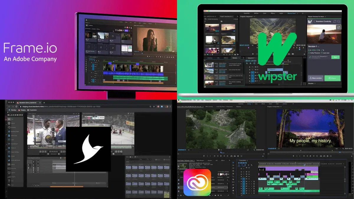 Tools like Frame.io, Wipster, Blackbird, or Adobe Team Projects support different editing styles