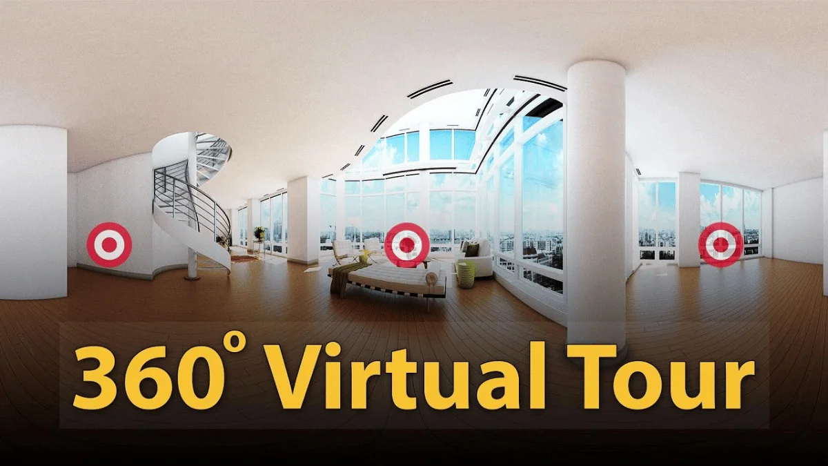 360° content format gives viewers the freedom to explore rooms virtually