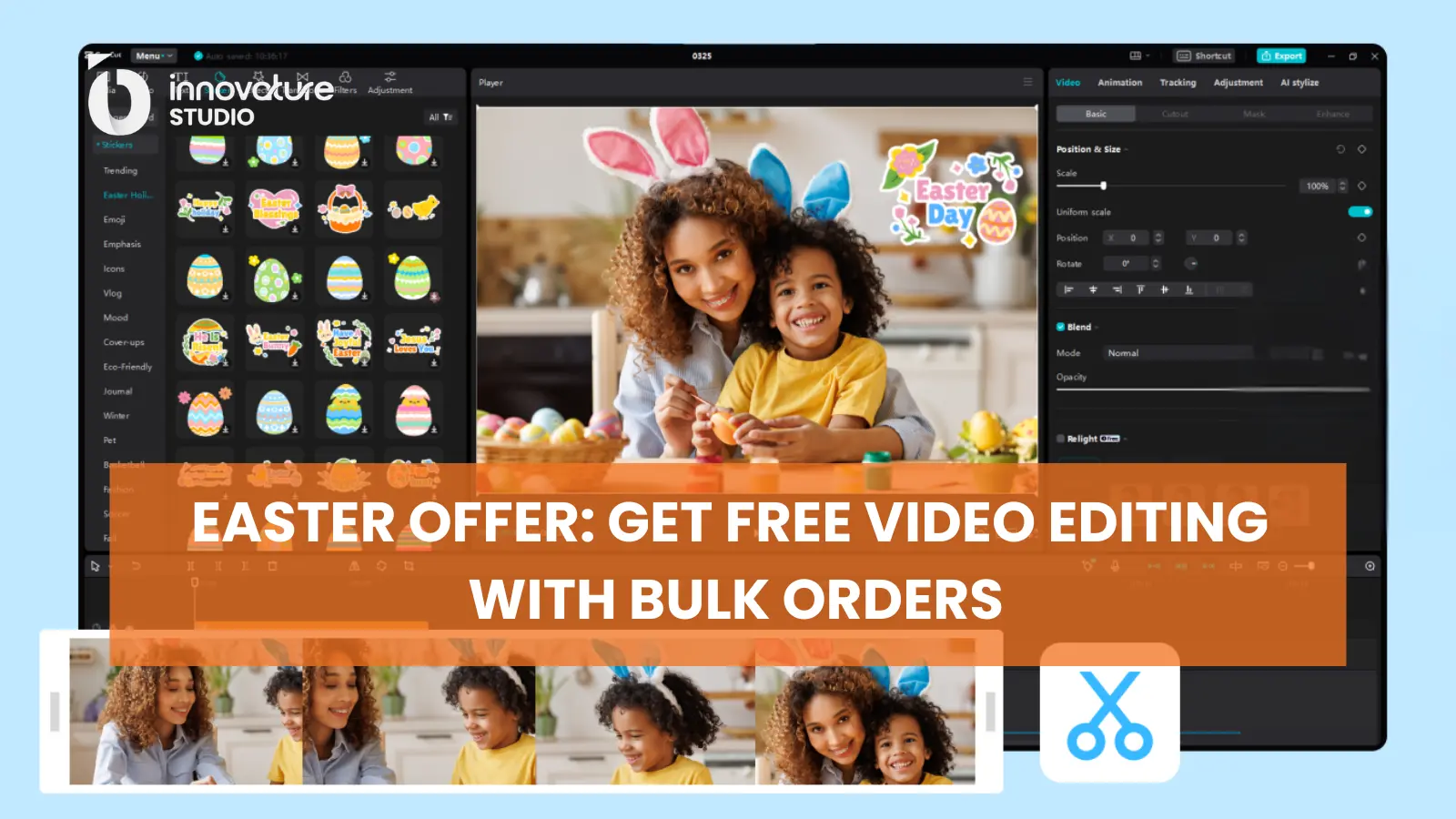 Easter Offer: Get Free Video Editing with Bulk Orders